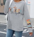 Jesus The Way The Truth The Life gray crewneck sweatshirt