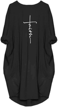Black Faith Cross Maxi Dress